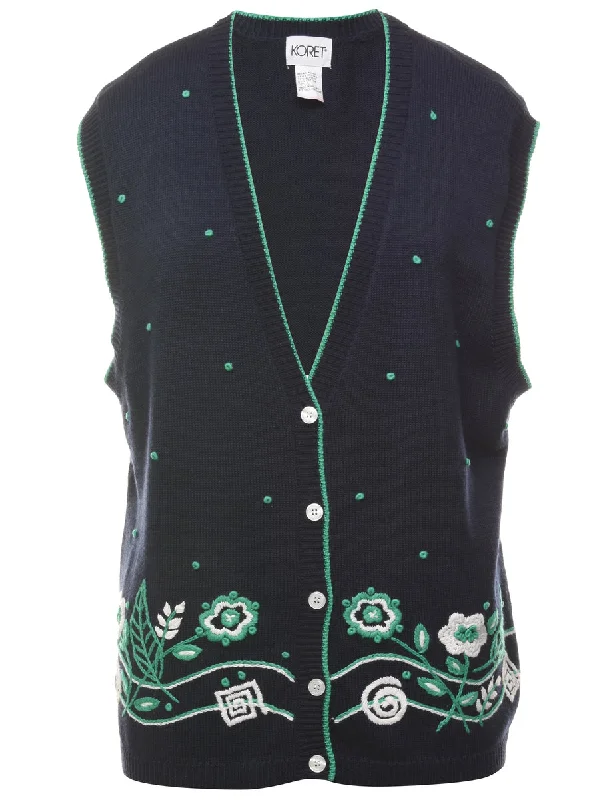 Best Bargains Navy Sweater Vest - L
