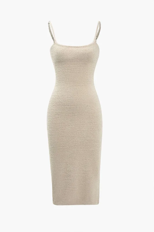 Shop and Save Basic Solid Mohair Slip Dress