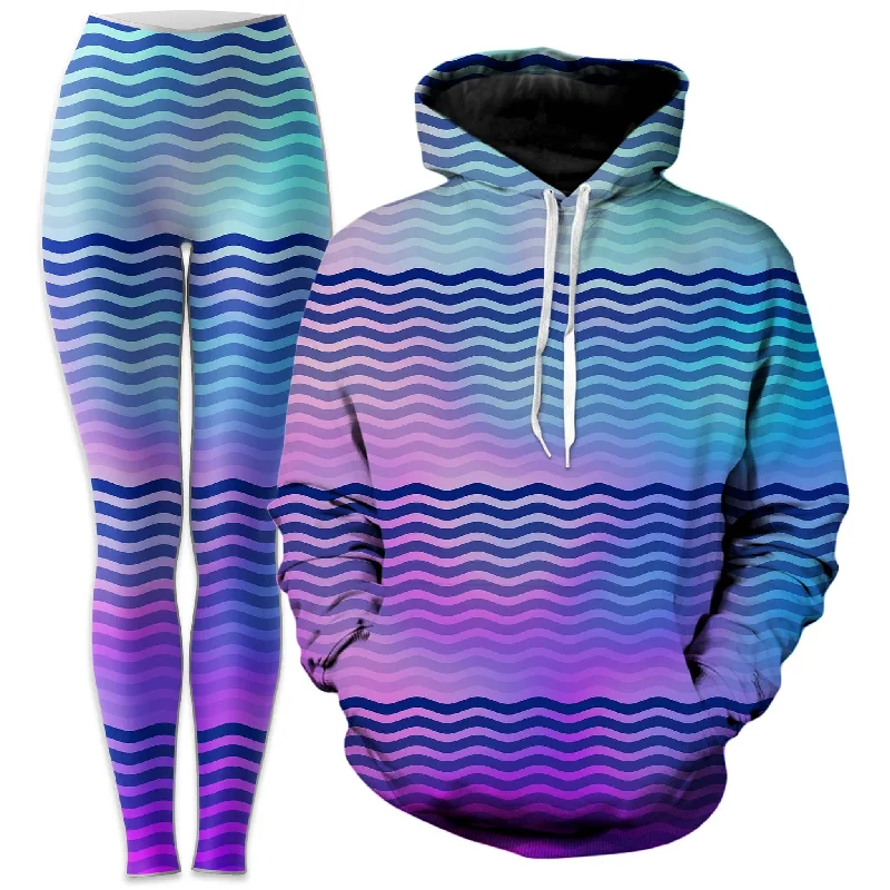 Huge Savings Beach Waves Hoodie and Leggings Combo