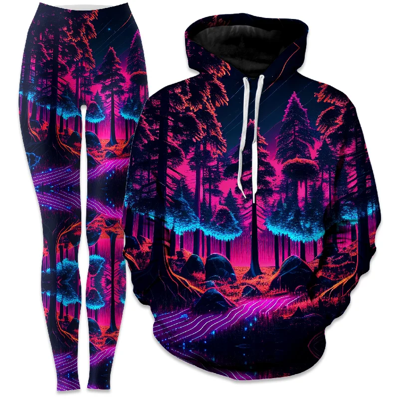 Today’s Special Neon Forest Hoodie and Leggings Combo