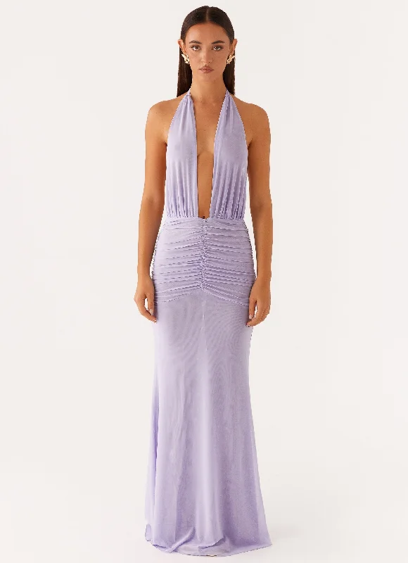 Shop and Save Places To Be Maxi Dress - Lilac