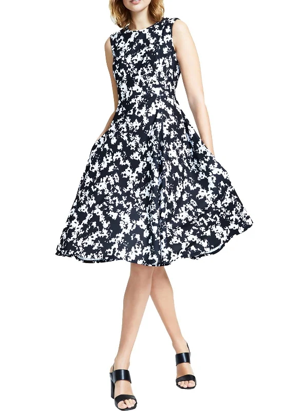 Instant Discount Womens A-Line Printed Midi Dress