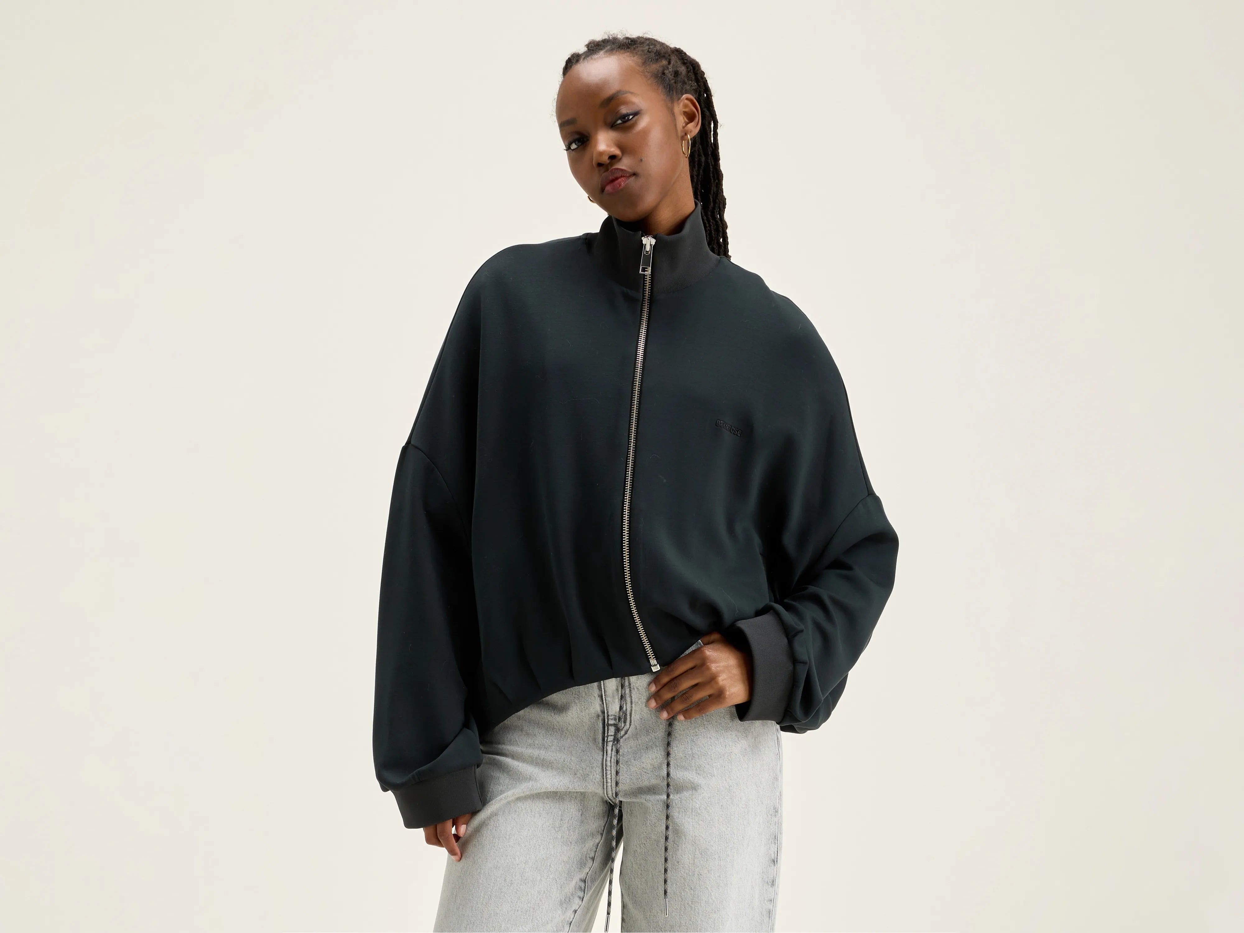 Flash Deals Tallis zip-up sweatshirt (242 / W / ACIER)