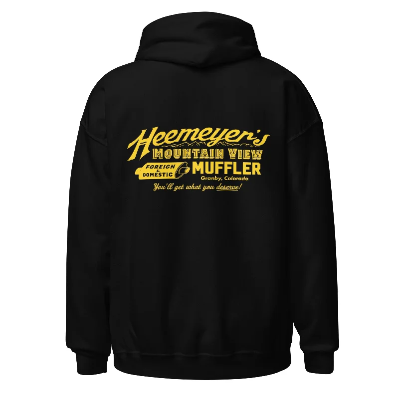 Super Sale Heemeyer's Mountain View Muffler Shop Hoodie