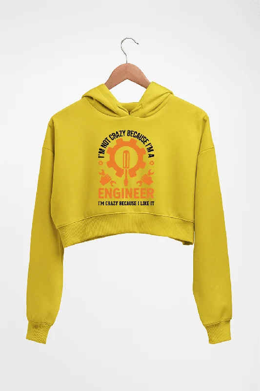 Mega Sale Crazy Engineer Crop HOODIE FOR WOMEN