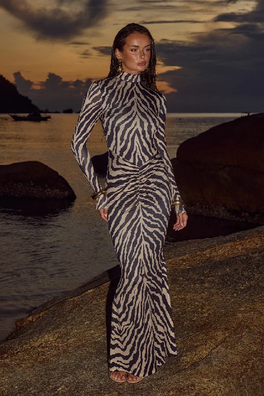 Sneak Peek Sale WILLEM MAXI DRESS - ZEBRA