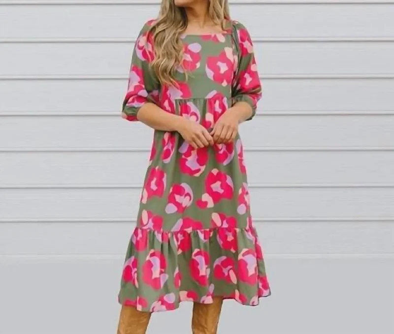Price Drop Taylor Dress In Green