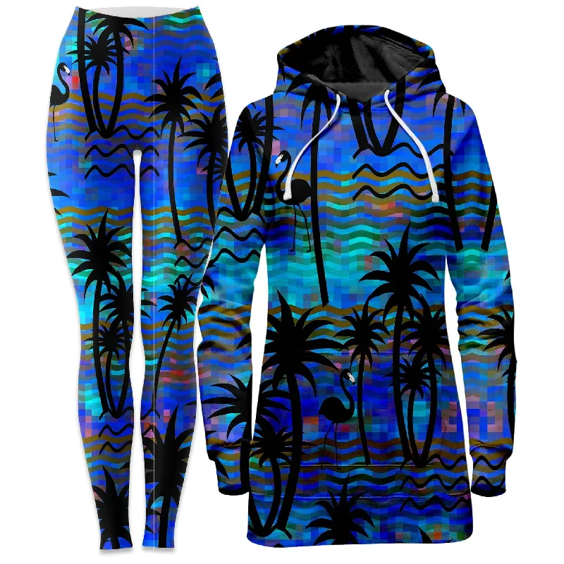 Great Bargains Tropical Dreams Hoodie Dress and Leggings Combo