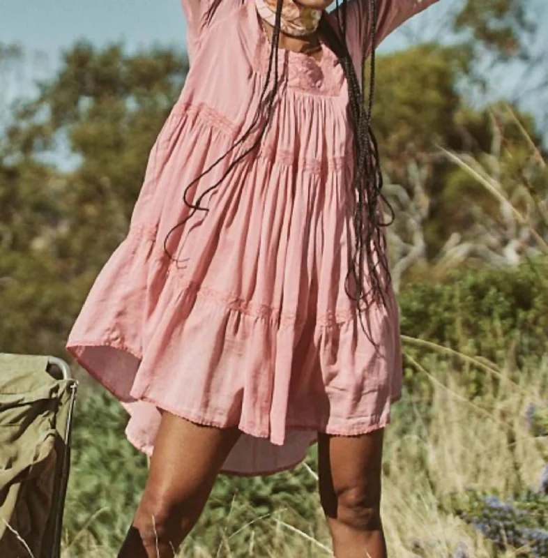 Unmissable Offer Harmony Tunic Dress In Peony