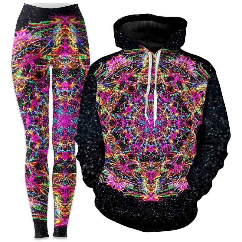 Deal Zone Pastel Warp Hoodie and Leggings Combo