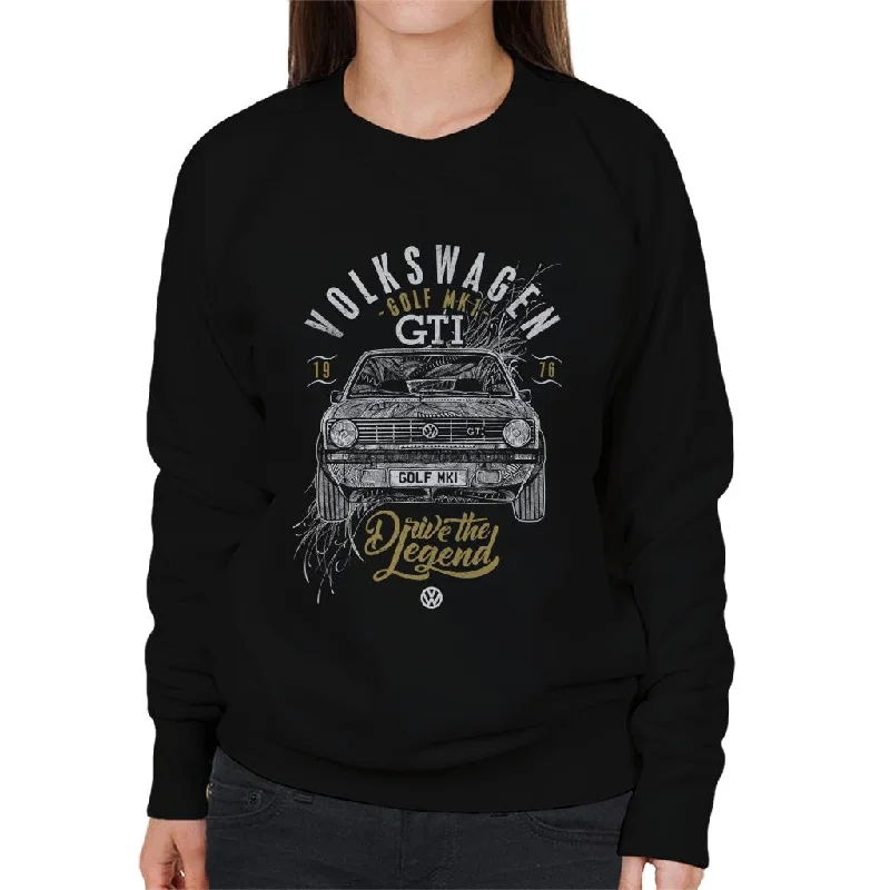 Blowout Sale Volkswagen Drive The Legend Golf MK1 GTI Women's Sweatshirt