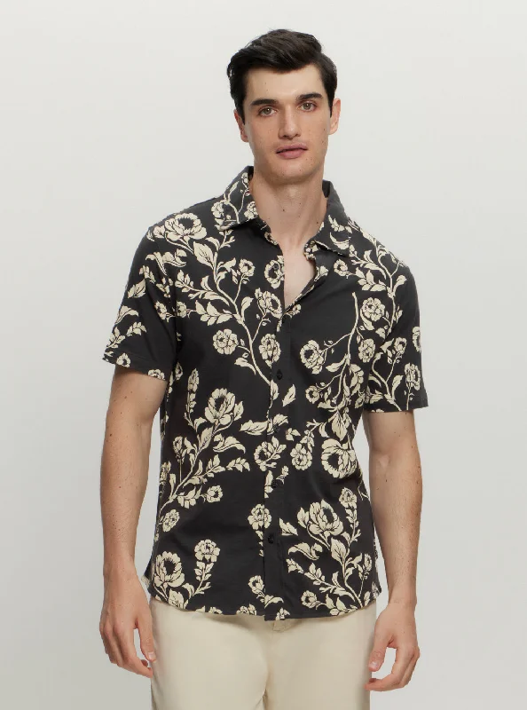 Closeout Black Parker Floral Shirt