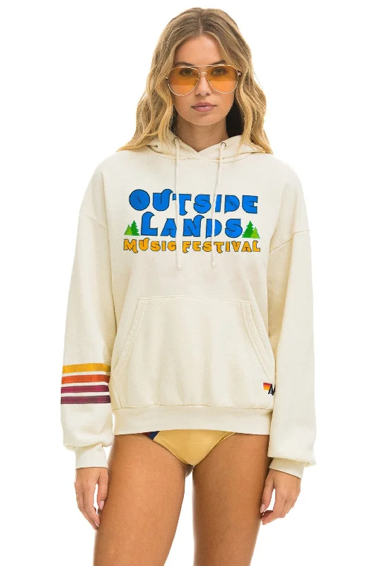 Deal Frenzy OUTSIDE LANDS 2024 RELAXED PULLOVER HOODIE - VINTAGE WHITE
