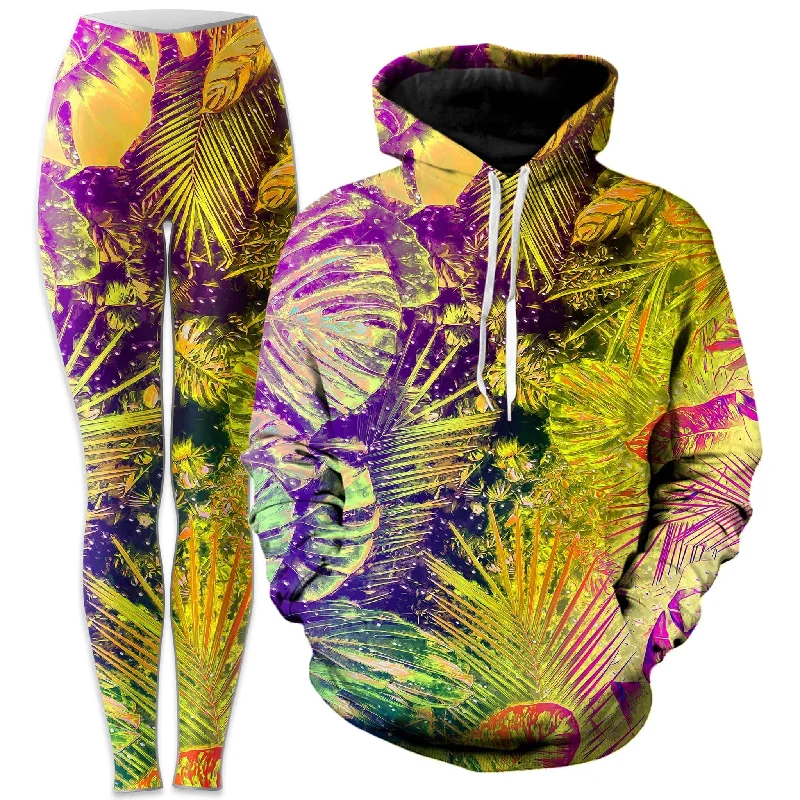 Incredible Offers Junglist Rainbow Hoodie and Leggings Combo