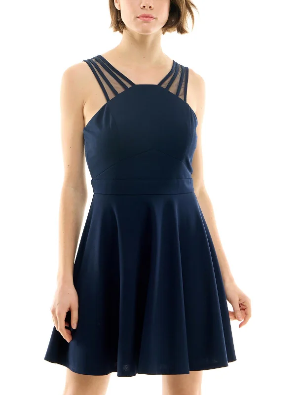 Crazy Deals Juniors    Womens Panel Short Fit & Flare Dress