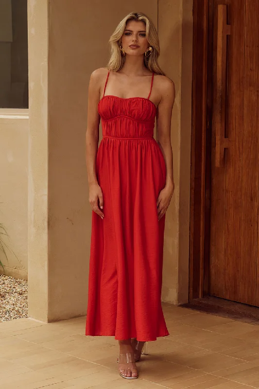 Unbeatable Prices KELANI LUXE MIDI DRESS - RED