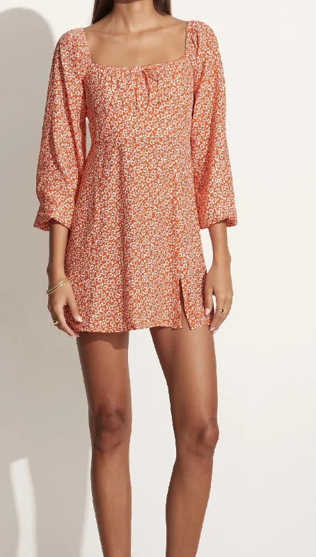 Online Only Ballari Mini Dress In Yumi Floral Print