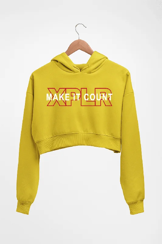 Amazing Deals XPLR Crop HOODIE FOR WOMEN