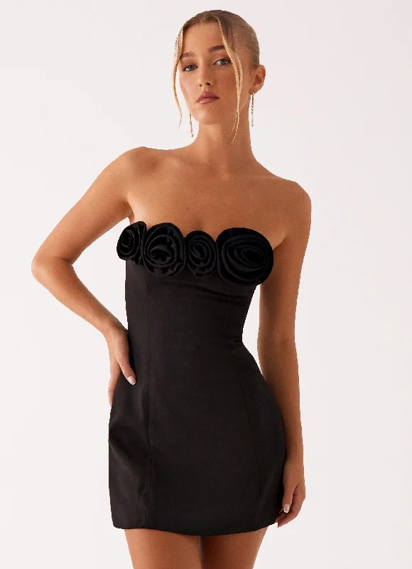 Exclusive Preview Patsie Strapless Mini Dress - Black