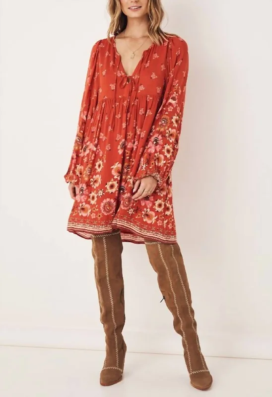 Discount Extravaganza Joni Tunic Dress In Campfire