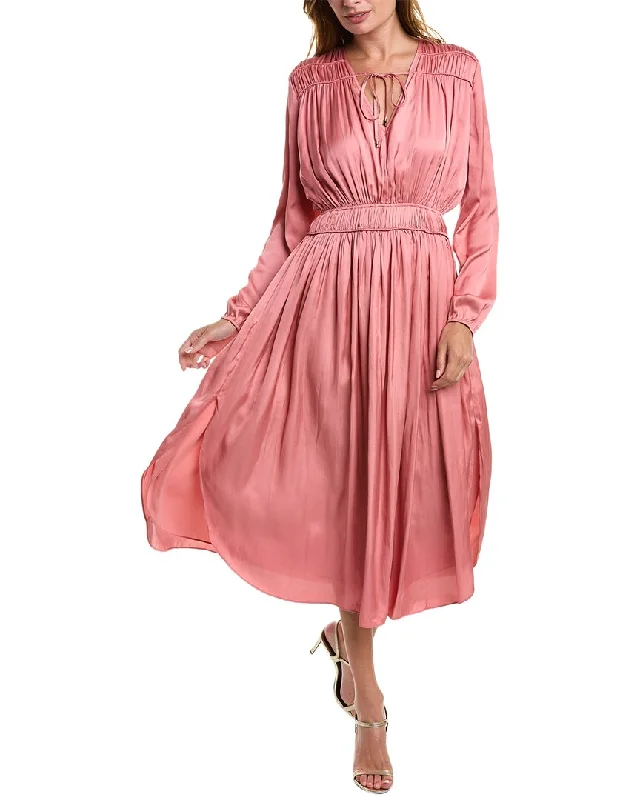 Mega Sale Elie Tahari Shirred Maxi Dress