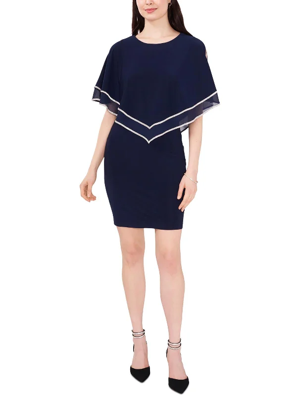 Discount Deals Womens Drapey Mini Cocktail and Party Dress