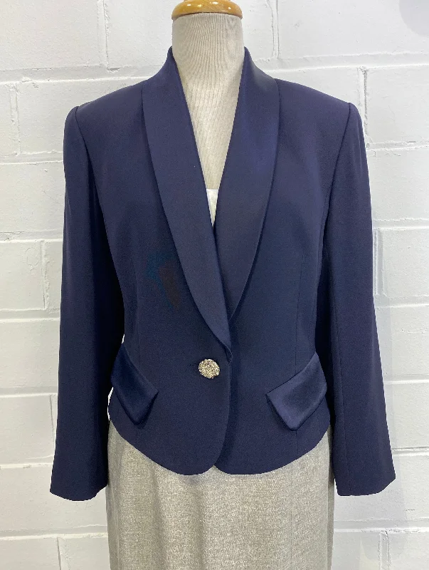 Bargain Blast Vintage 1980s/90s Sunny Choi Navy Blazer, Small