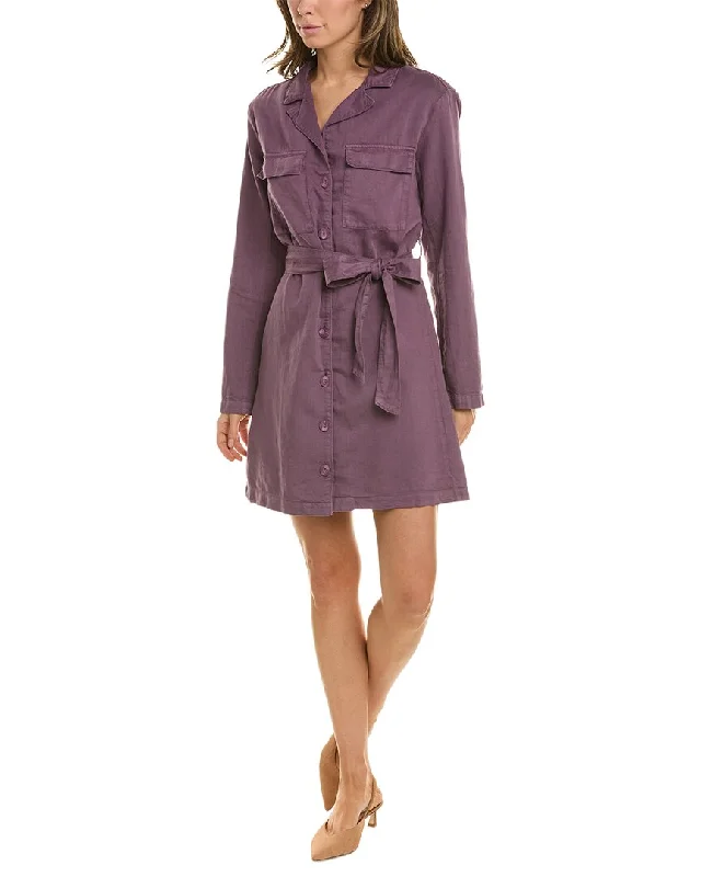 Price Rollback Bella Dahl Belted Linen-Blend Utility Dress