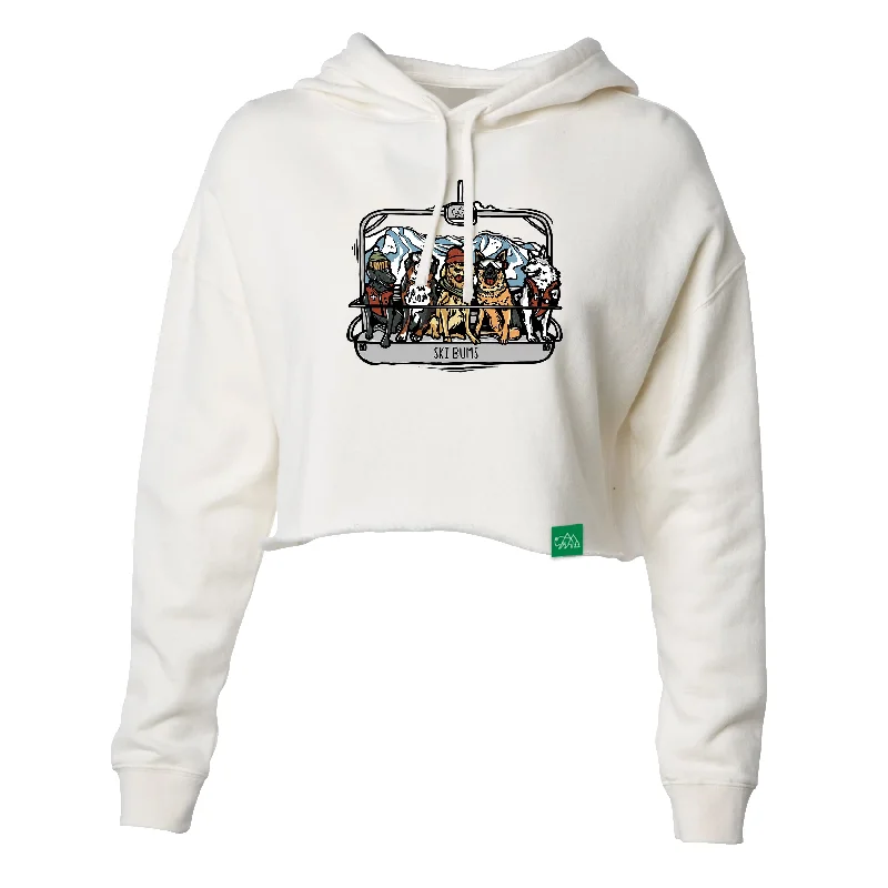 Final Sale Ski Bums Women's Crop Hoodie