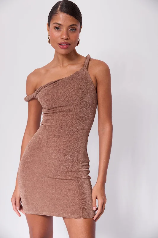 Closeout Short Poppy Dress Taupe