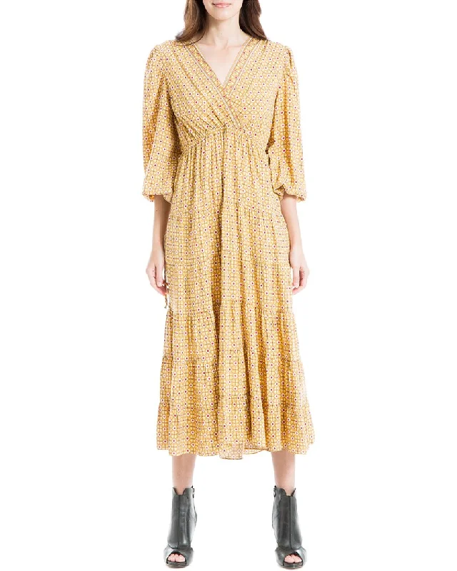 Limited Stock Max Studio V-Neck Midi Dress