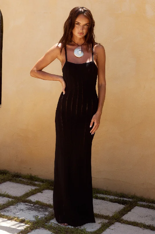 Seasonal Clearance ALBIE MAXI DRESS - BLACK