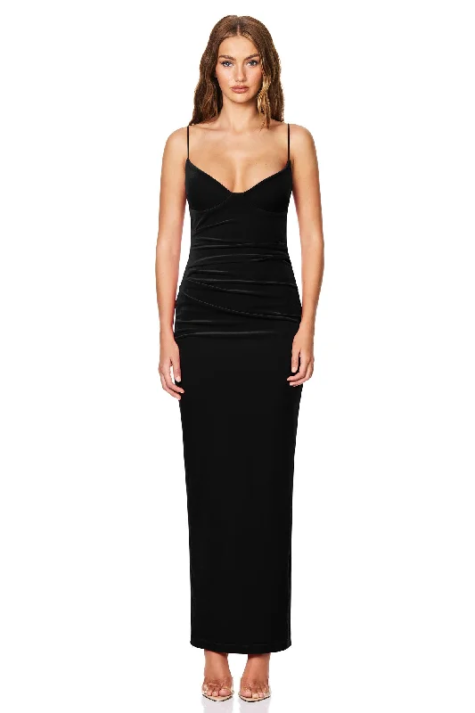 Discount Deals Nookie Mystery Maxi Dress - Black