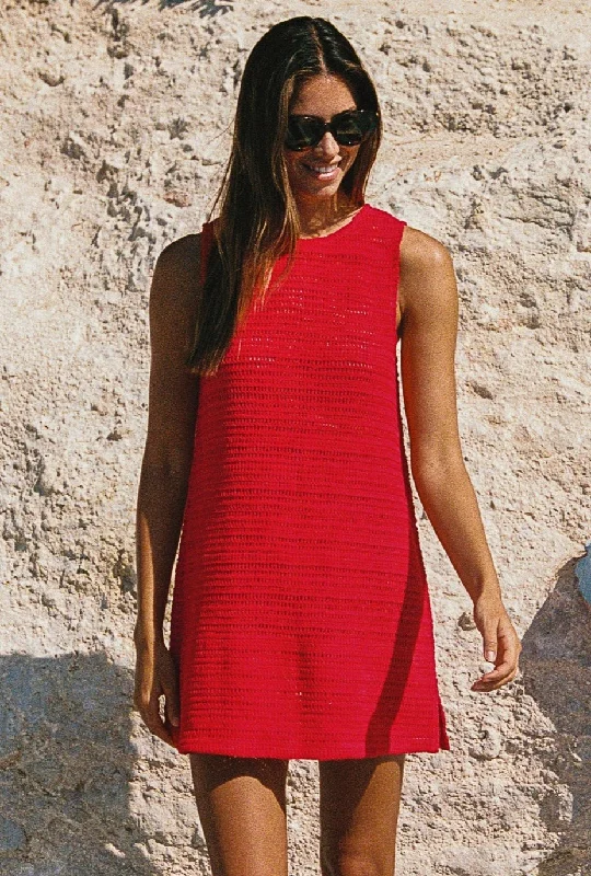 Savings Galore Poolside Micro Mini Dress In Poppy