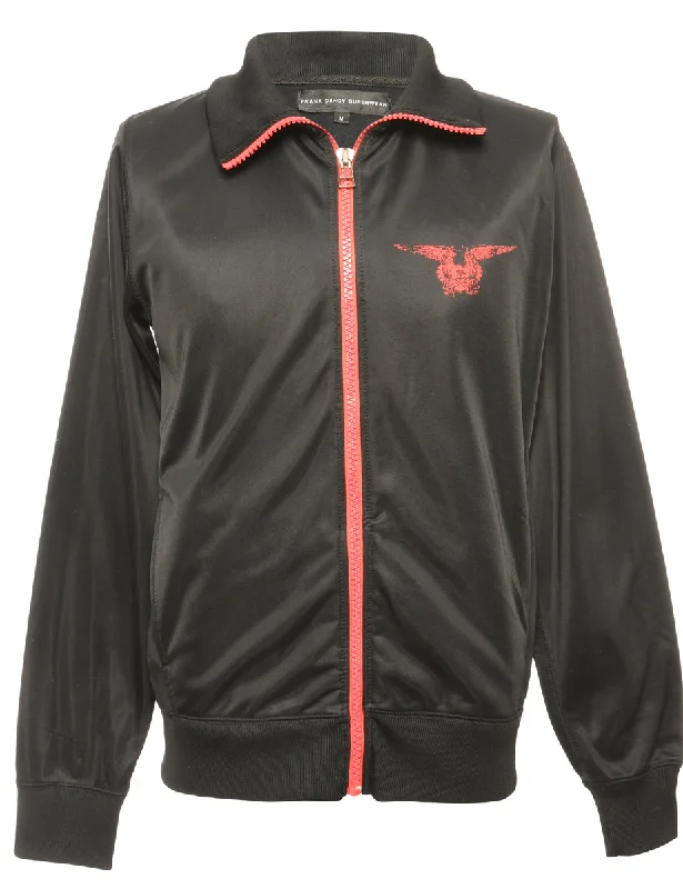 Bargain Bin Black Track Top - M