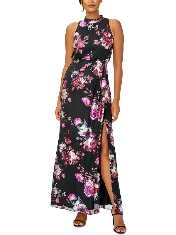 Fantastic Deals Womens Mesh Floral Maxi Dress
