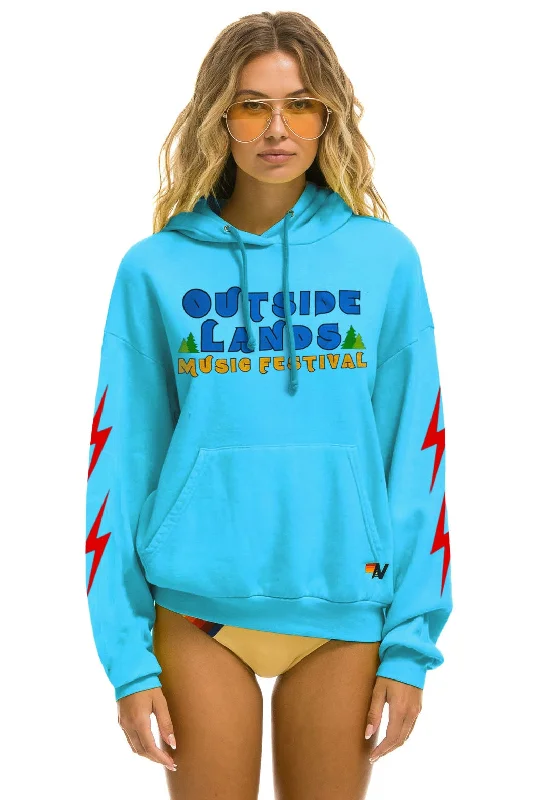 Exclusive Preview OUTSIDE LANDS 2024 RELAXED PULLOVER HOODIE - NEON BLUE