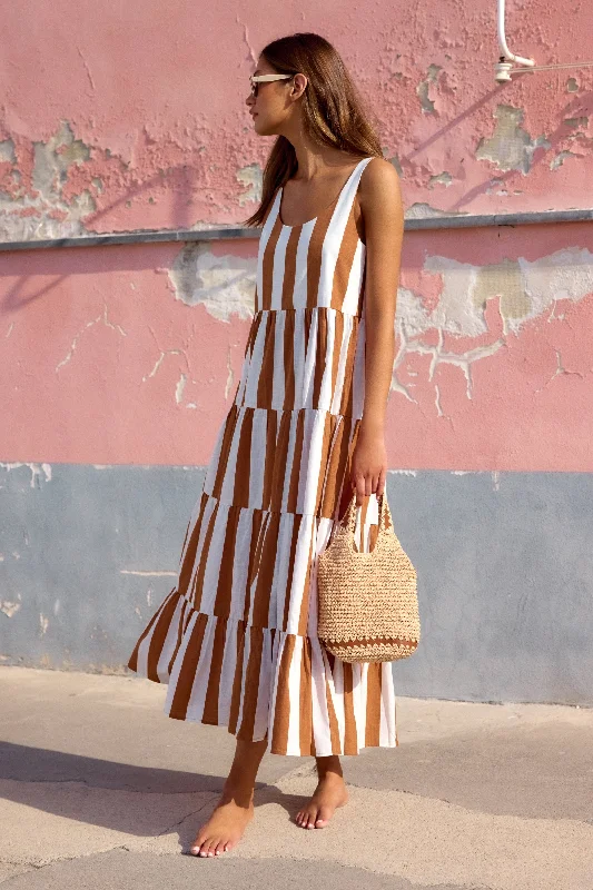 Limited Quantity Winifred Maxi Dress In Panna Cotta