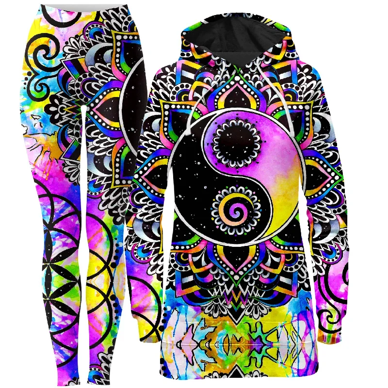 Instant Discount Magical Balance Hoodie Dress and Leggings Combo