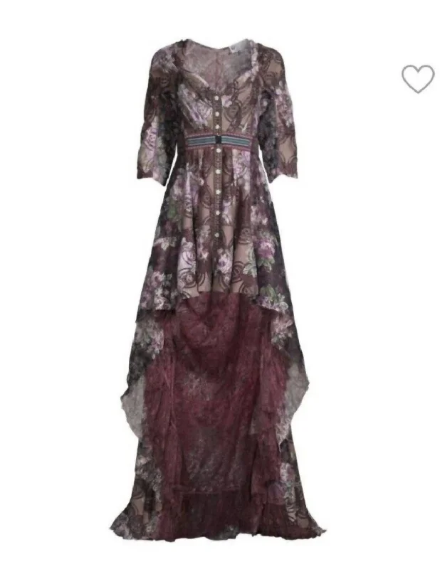 Steals and Deals Chantilly Mullet Cocktail Dress In Pink