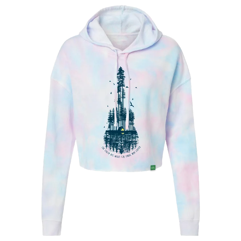 Extra Savings The Earth Has Music Women's Crop Hoodie