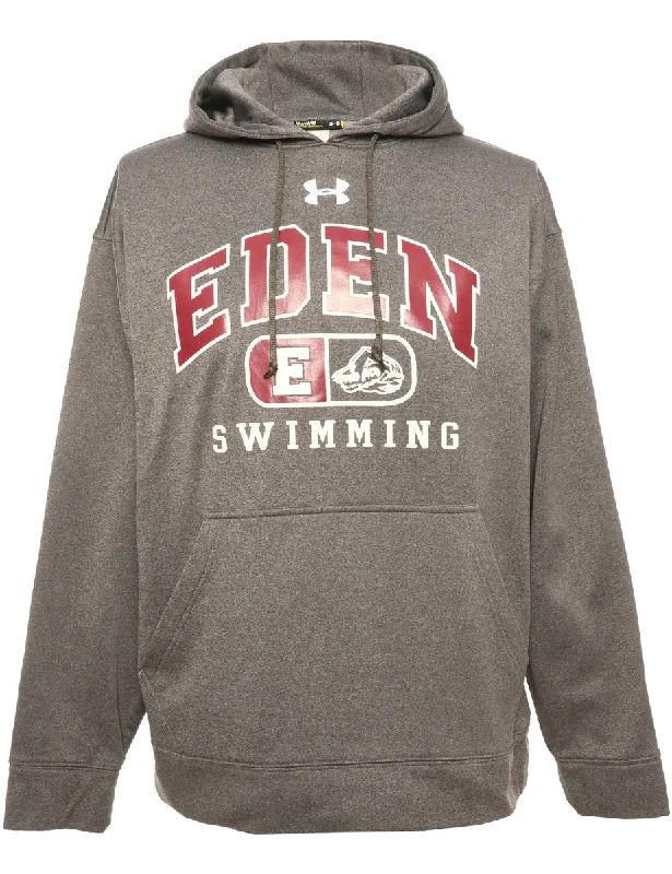 Crazy Savings Grey Under Armour Printed Hoodie - M