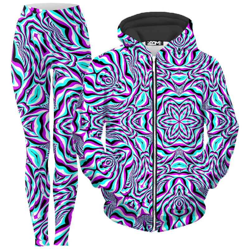 Huge Discounts Aquarius Zip-Up Hoodie and Leggings Combo