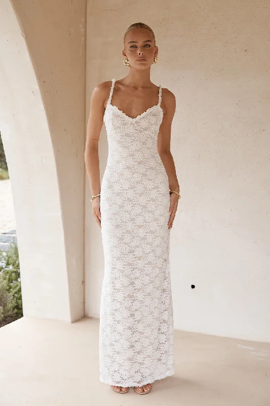 Can't Be Beat SARTA MAXI DRESS - WHITE