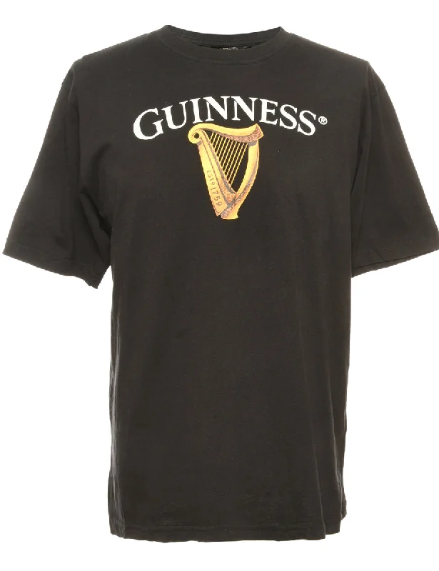 Deal of the Week Black Printed T-shirt - M