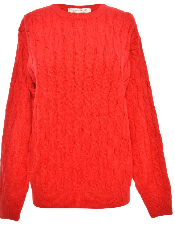 Lowest Price Red Karen Scott Jumper - S