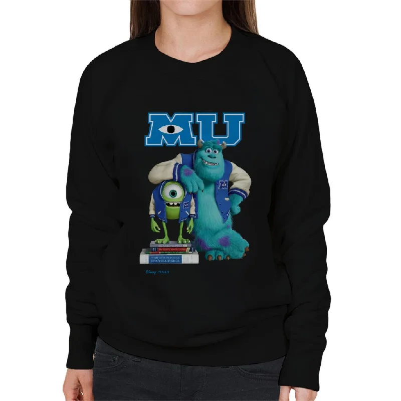 Act Fast Disney Monsters University Sulley Leaning On Mike Women's Sweatshirt