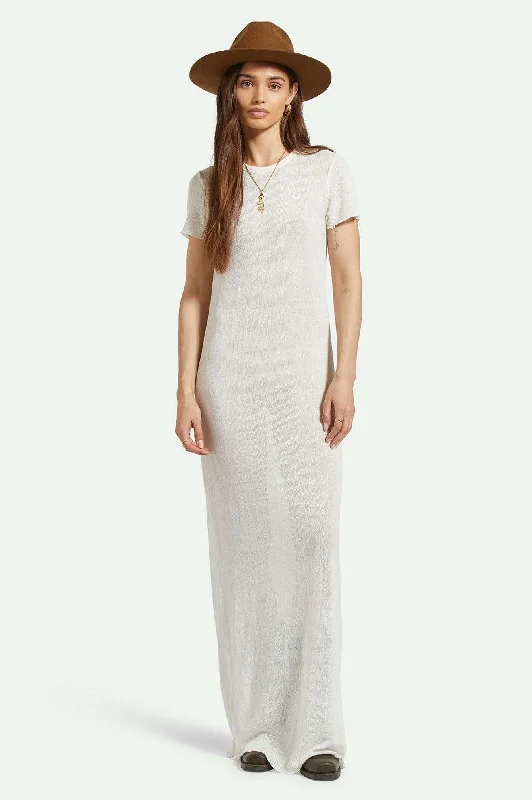 Price Drop Alert Sheer Knit Dress - Off White
