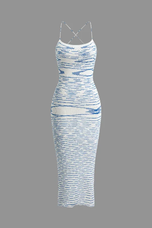 Huge Discounts Knit Intertwine Tie Midi Dress
