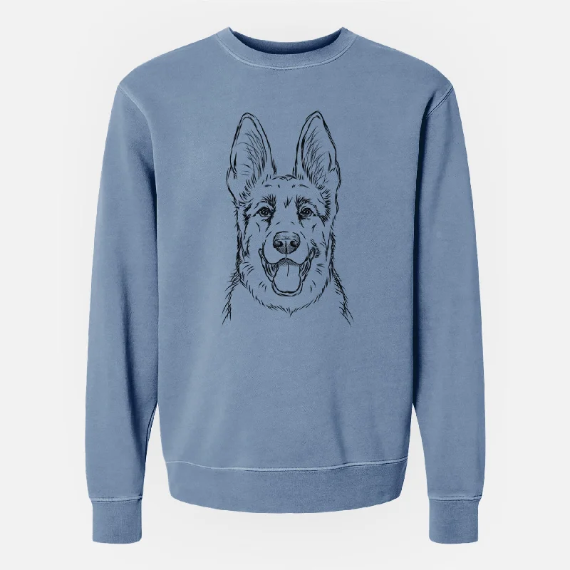 Super Sale Bare Brutus the German Shepherd - Unisex Pigment Dyed Crew Sweatshirt